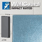 Jaypro Sports Wall Padding - WallGuard Impact Rated - 2' x 6', Z - Clip Top & Bottom (JWP - I - 26ZZ) - SchoolOutlet