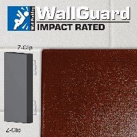 Jaypro Sports Wall Padding - WallGuard Impact Rated - 2' x 6', Z - Clip Top & Bottom (JWP - I - 26ZZ) - SchoolOutlet