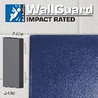 Jaypro Sports Wall Padding - WallGuard Impact Rated - 2' x 6', Z - Clip Top & Bottom (JWP - I - 26ZZ) - SchoolOutlet