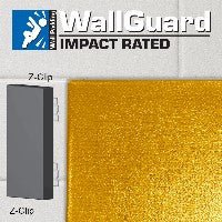 Jaypro Sports Wall Padding - WallGuard Impact Rated - 2' x 6', Z - Clip Top & Bottom (JWP - I - 26ZZ) - SchoolOutlet