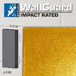 Jaypro Sports Wall Padding - WallGuard Impact Rated - 2' x 6', Z - Clip Top & Bottom (JWP - I - 26ZZ) - SchoolOutlet