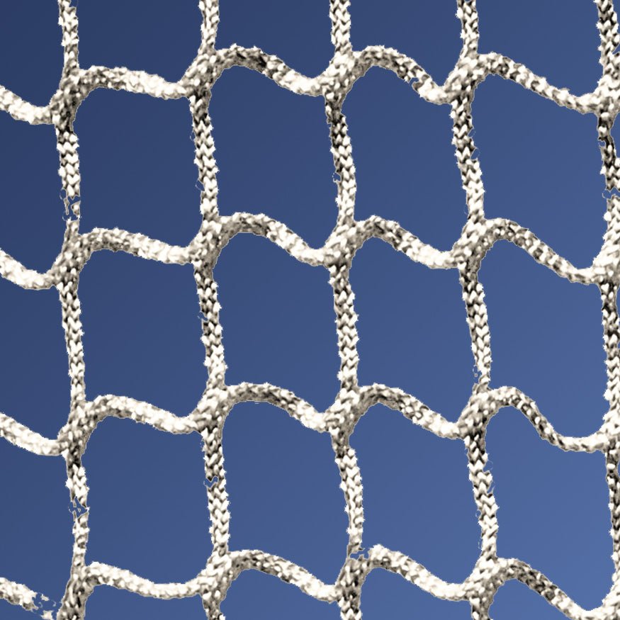 Jaypro Sports Lacrosse - Replacement Box Net (6mm) - 4' H x 4' W x 4' D, White (LGN - 44X) - SchoolOutlet