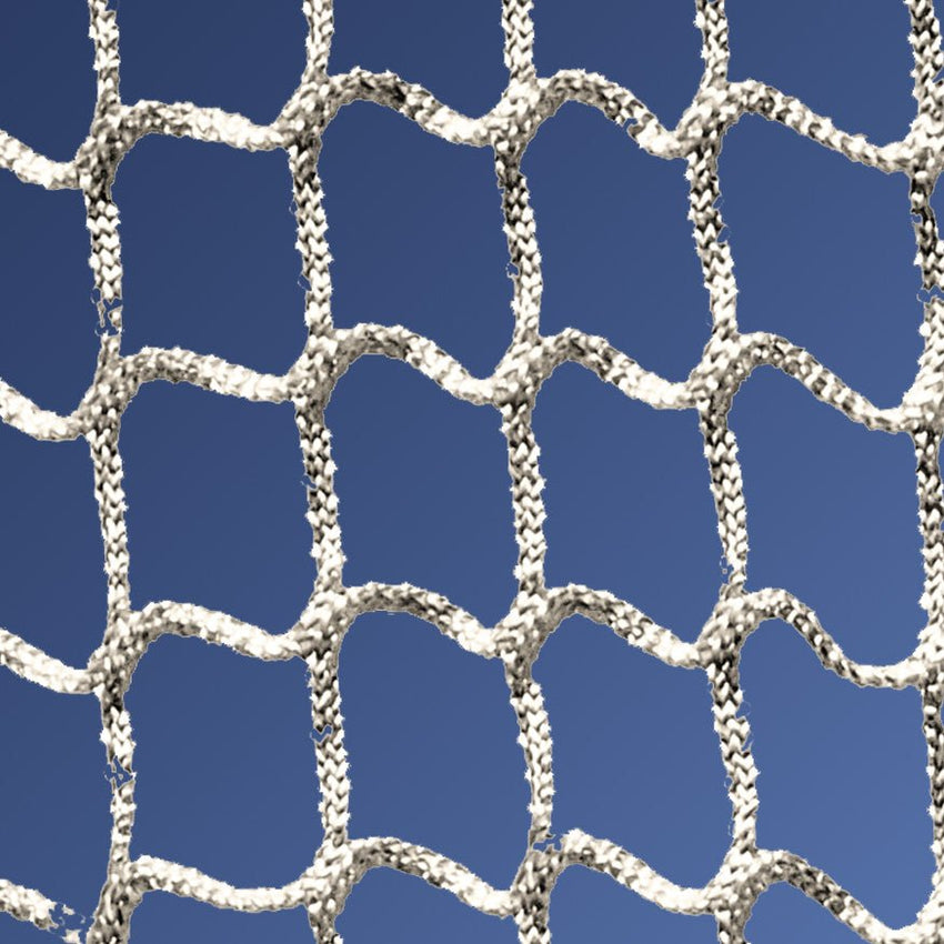 Jaypro Sports Lacrosse - Replacement Box Net (6mm) - 4' H x 4' W x 4' D, White (LGN - 44X) - SchoolOutlet