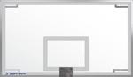Jaypro Sports Basketball Backstop - Wall - Mounted - Shooting Station - Stationary Glass Backboard - 10 ft. - 12 ft. Wall Offset (N1012GB) - SchoolOutlet