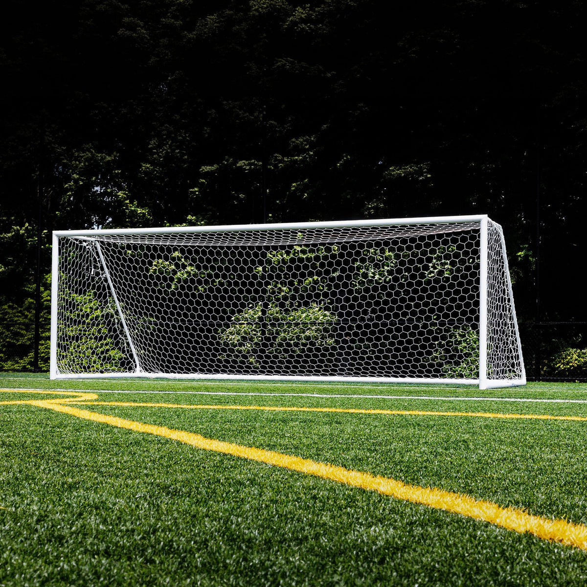 Jaypro Sports Nova Prime Soccer Goal - Official Portable Match Goal Pair (Set of 2) 8'H x 24'W x 4'B x 9.5'D (JPS-NOVA-500) - SchoolOutlet