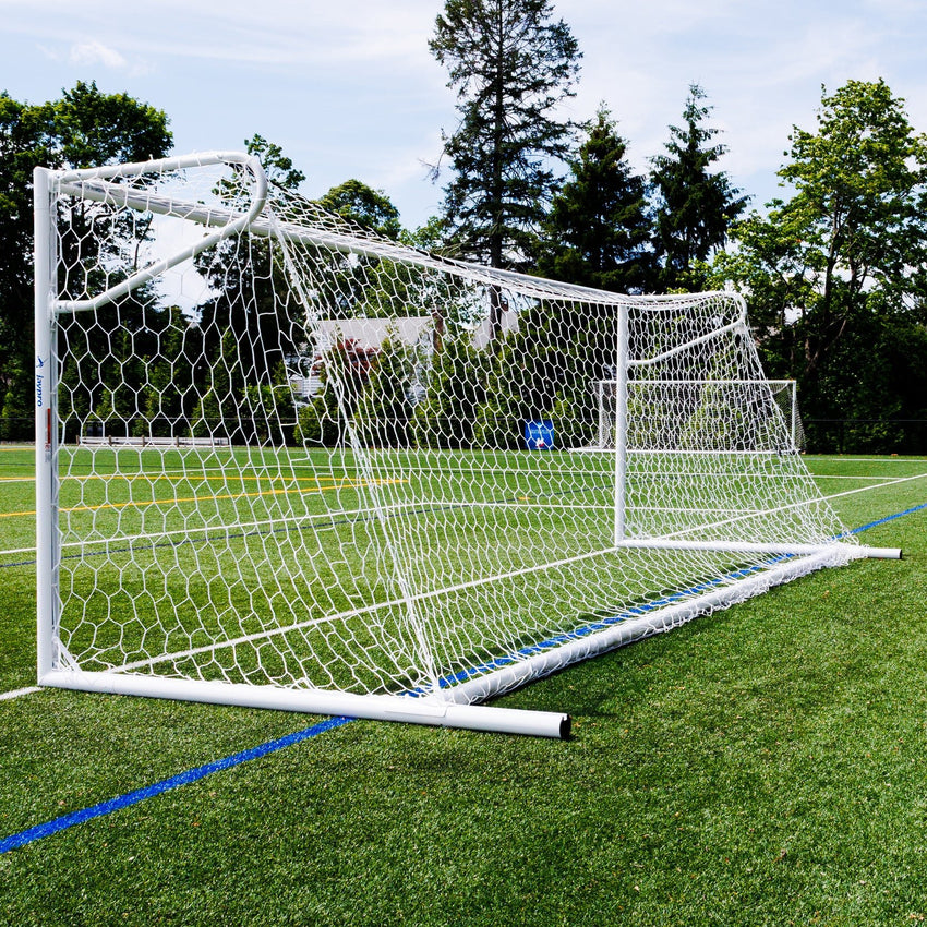 Jaypro Sports Nova Premier Adjustable Soccer Goal - Official European-Style Goal Pair (Set of 2) 8'H x 24'W x 4'B x 9.33'D (JPS-NOVA-600AX) - SchoolOutlet