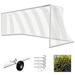 Jaypro Sports Nova Premiere Soccer Goal - Official European-Style Goal Pair Package (Set of 2) 8'H x 24'W x 4'B x 9.5'D (JPS-NOVA-600PKG)