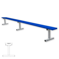 Jaypro Sports Outdoor Player Benches - Portable - Aluminum Team Bench - 15', Powder Coated (PB-15PC)