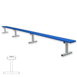 Jaypro Sports Outdoor Player Benches - Portable - Aluminum Team Bench - 21', Powder Coated (PB-5PC)