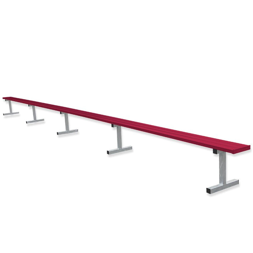 Jaypro Sports Outdoor Player Benches - Portable - Aluminum Team Bench - 27', Powder Coated (PB-95PC) - SchoolOutlet