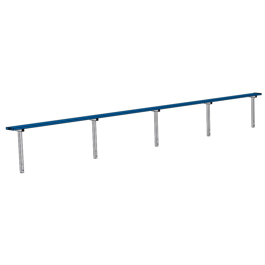 Jaypro Sports Outdoor Player Benches - In Ground - Aluminum Team Bench - 27', Powder Coated (PB - 90PIPC) - SchoolOutlet
