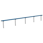 Jaypro Sports Outdoor Player Benches - In Ground - Aluminum Team Bench - 27', Powder Coated (PB - 90PIPC) - SchoolOutlet