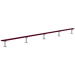Jaypro Sports Outdoor Player Benches - Surface Mount - Aluminum Team Bench - 27', Powder Coated (PB - 95SMPC) - SchoolOutlet