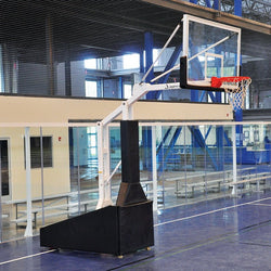 Jaypro Sports Basketball System -Elite 6600 Portable Basketball System with 72" Glass Backboard (PBEL66)