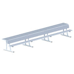 Jaypro Sports Outdoor Player Benches - Portable - Player Bench with Seat Back and Shelf - 21' (PBS - 10) - SchoolOutlet