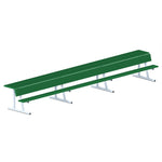 Jaypro Sports Outdoor Player Benches - Portable - Player Bench with Seat Back and Shelf - 21', Powder Coated (PBS - 10PC) - SchoolOutlet