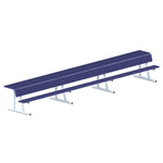 Jaypro Sports Outdoor Player Benches - Portable - Player Bench with Seat Back and Shelf - 21', Powder Coated (PBS - 10PC) - SchoolOutlet