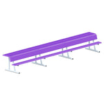Jaypro Sports Outdoor Player Benches - Portable - Player Bench with Seat Back and Shelf - 21', Powder Coated (PBS - 10PC) - SchoolOutlet