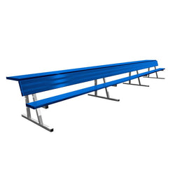 Jaypro Sports Outdoor Player Benches - Portable - Player Bench with Seat Back and Shelf - 21', Powder Coated (PBS-10PC)