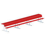 Jaypro Sports Outdoor Player Benches - Portable - Player Bench with Seat Back and Shelf - 21', Powder Coated (PBS - 10PC) - SchoolOutlet