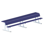 Jaypro Sports Outdoor Player Benches - Portable - Player Bench with Seat Back and Shelf - 15', Powder Coated (PBS - 20PC) - SchoolOutlet
