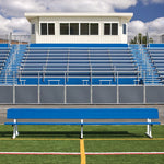 Jaypro Sports Outdoor Player Benches - Portable - Player Bench with Seat Back and Shelf - 15', Powder Coated (PBS - 20PC) - SchoolOutlet