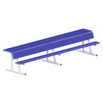 Jaypro Sports Outdoor Player Benches - Portable - Player Bench with Seat Back and Shelf - 15', Powder Coated (PBS - 20PC) - SchoolOutlet