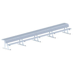 Jaypro Sports Outdoor Player Benches - Portable - Player Bench with Seat Back and Shelf - 27' (PBS - 90) - SchoolOutlet
