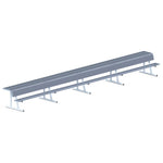 Jaypro Sports Outdoor Player Benches - Portable - Player Bench with Seat Back and Shelf - 27', Powder Coated (PBS - 90PC) - SchoolOutlet