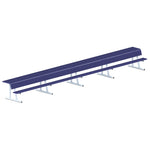 Jaypro Sports Outdoor Player Benches - Portable - Player Bench with Seat Back and Shelf - 27', Powder Coated (PBS - 90PC) - SchoolOutlet
