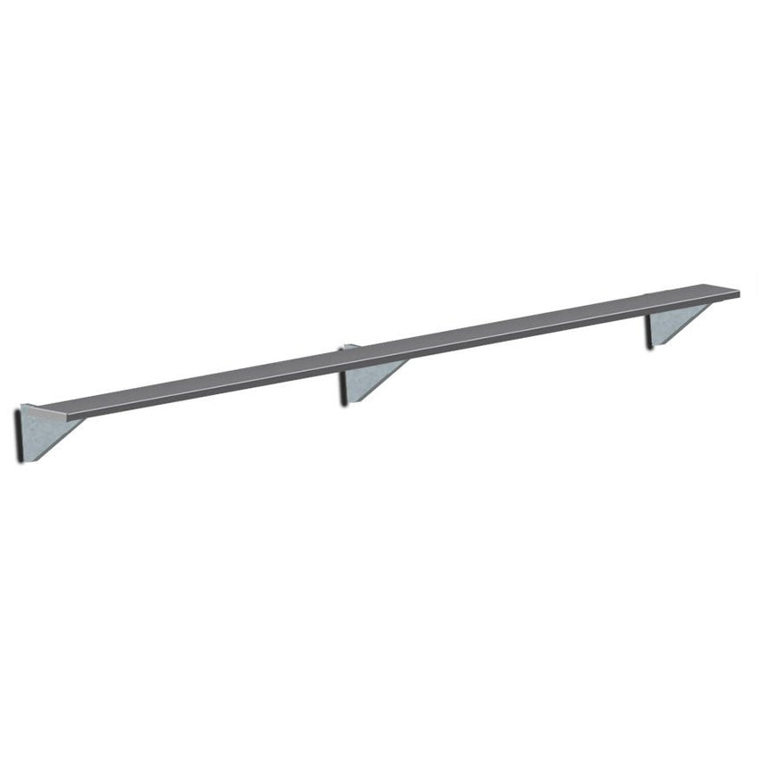 Jaypro Sports Outdoor Player Benches - Player Bench - Wall - Mounted - 15', Powder Coated (PBW - 15PC) - SchoolOutlet