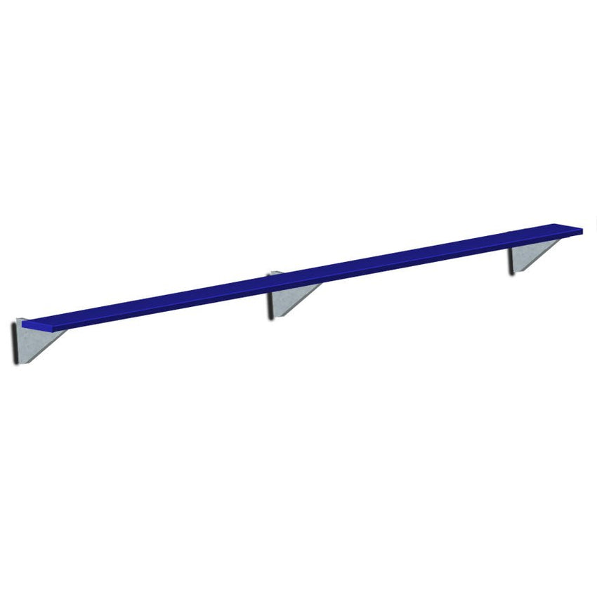 Jaypro Sports Outdoor Player Benches - Player Bench - Wall - Mounted - 15', Powder Coated (PBW - 15PC) - SchoolOutlet