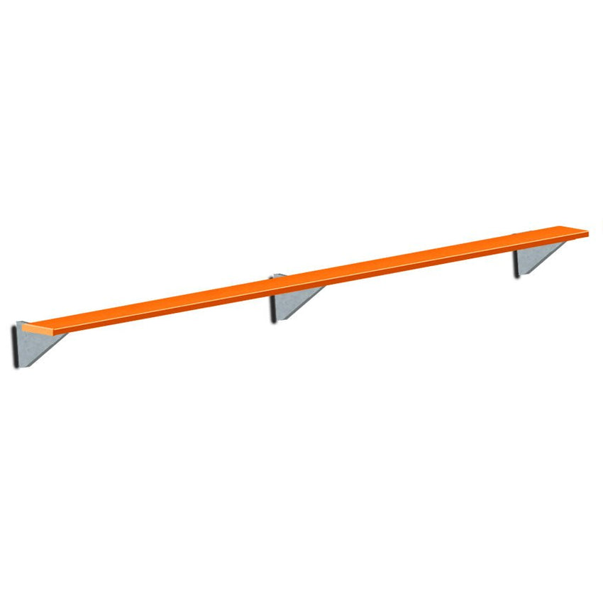 Jaypro Sports Outdoor Player Benches - Player Bench - Wall - Mounted - 15', Powder Coated (PBW - 15PC) - SchoolOutlet