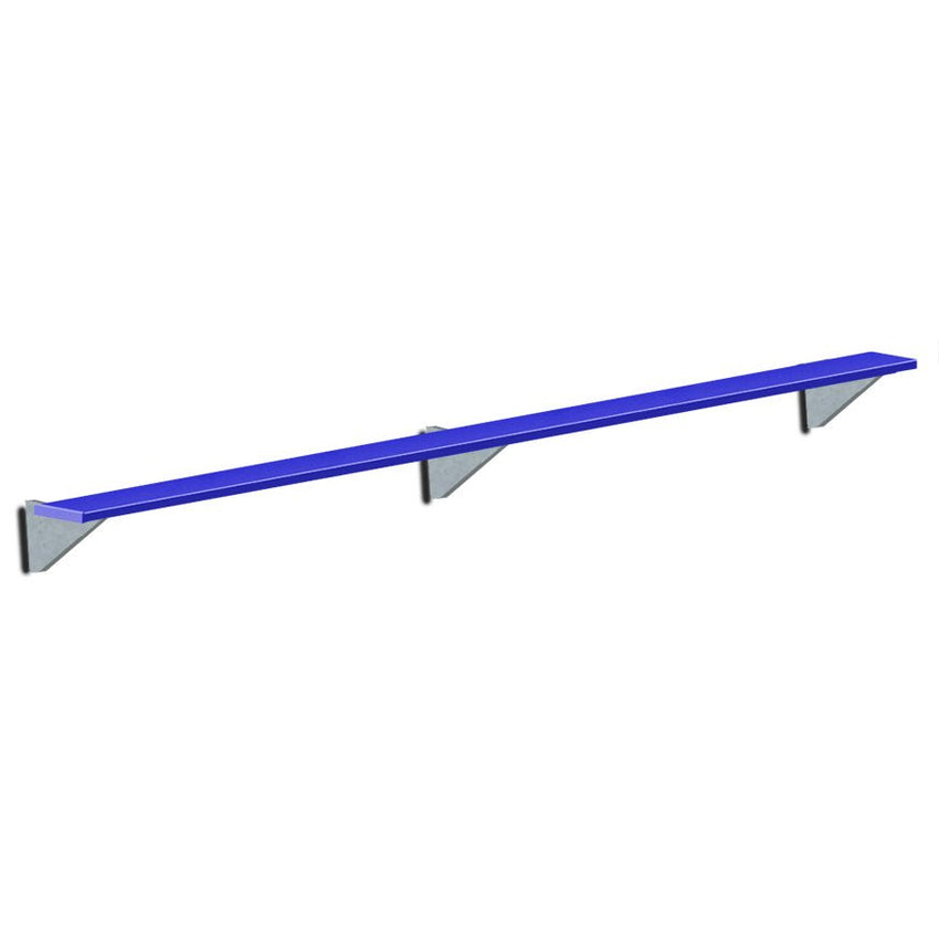 Jaypro Sports Outdoor Player Benches - Player Bench - Wall - Mounted - 15', Powder Coated (PBW - 15PC) - SchoolOutlet