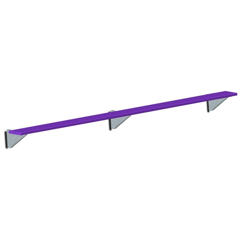 Jaypro Sports Outdoor Player Benches - Player Bench - Wall - Mounted - 15', Powder Coated (PBW - 15PC) - SchoolOutlet