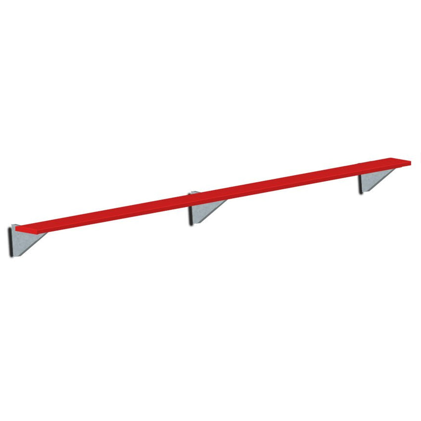 Jaypro Sports Outdoor Player Benches - Player Bench - Wall - Mounted - 15', Powder Coated (PBW - 15PC) - SchoolOutlet