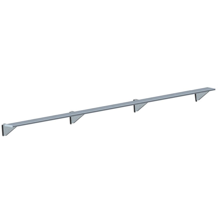 Jaypro Sports Outdoor Player Benches - Player Bench - Wall - Mounted - 21' (PBW - 5) - SchoolOutlet