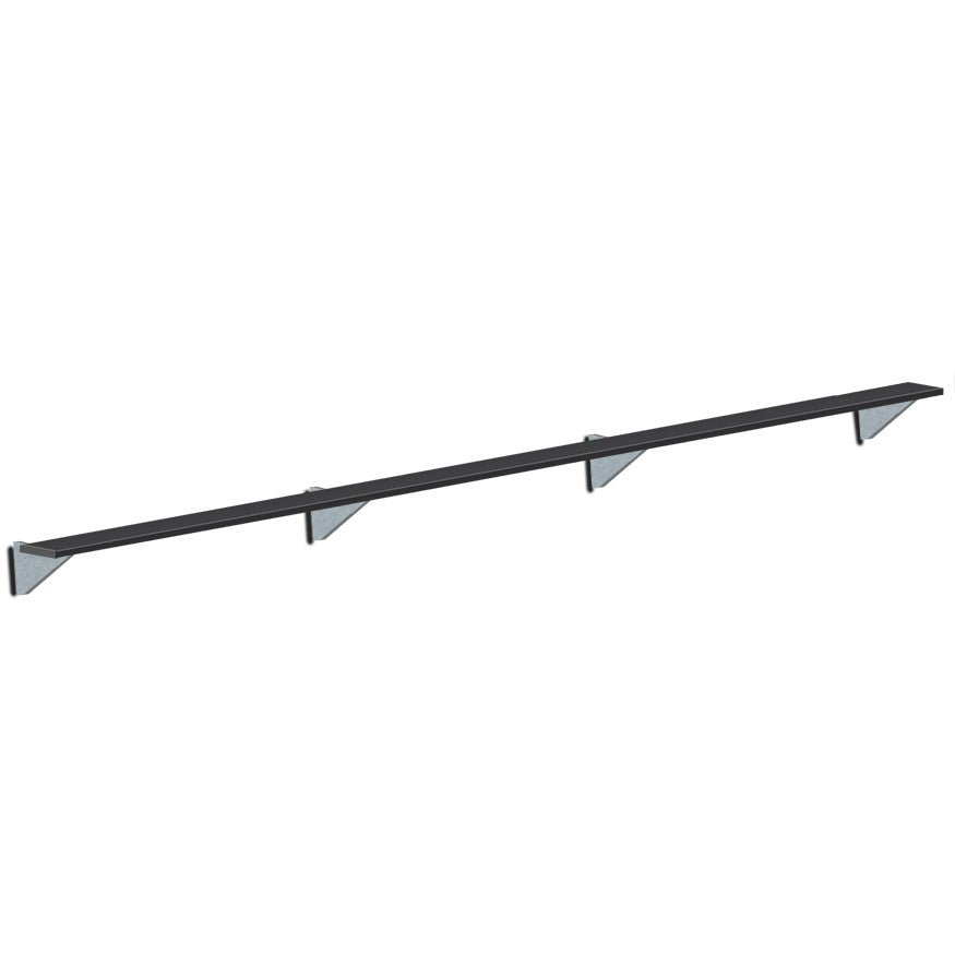 Jaypro Sports Outdoor Player Benches - Player Bench - Wall - Mounted - 21', Powder Coated (PBW - 5PC) - SchoolOutlet