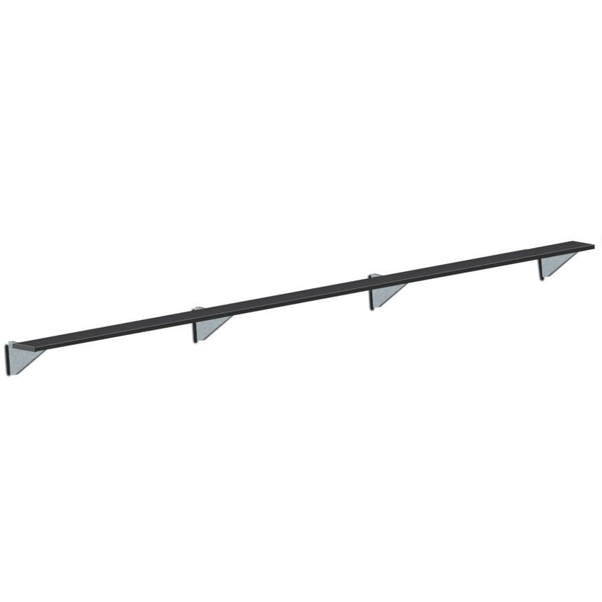 Jaypro Sports Outdoor Player Benches - Player Bench - Wall - Mounted - 21', Powder Coated (PBW - 5PC) - SchoolOutlet
