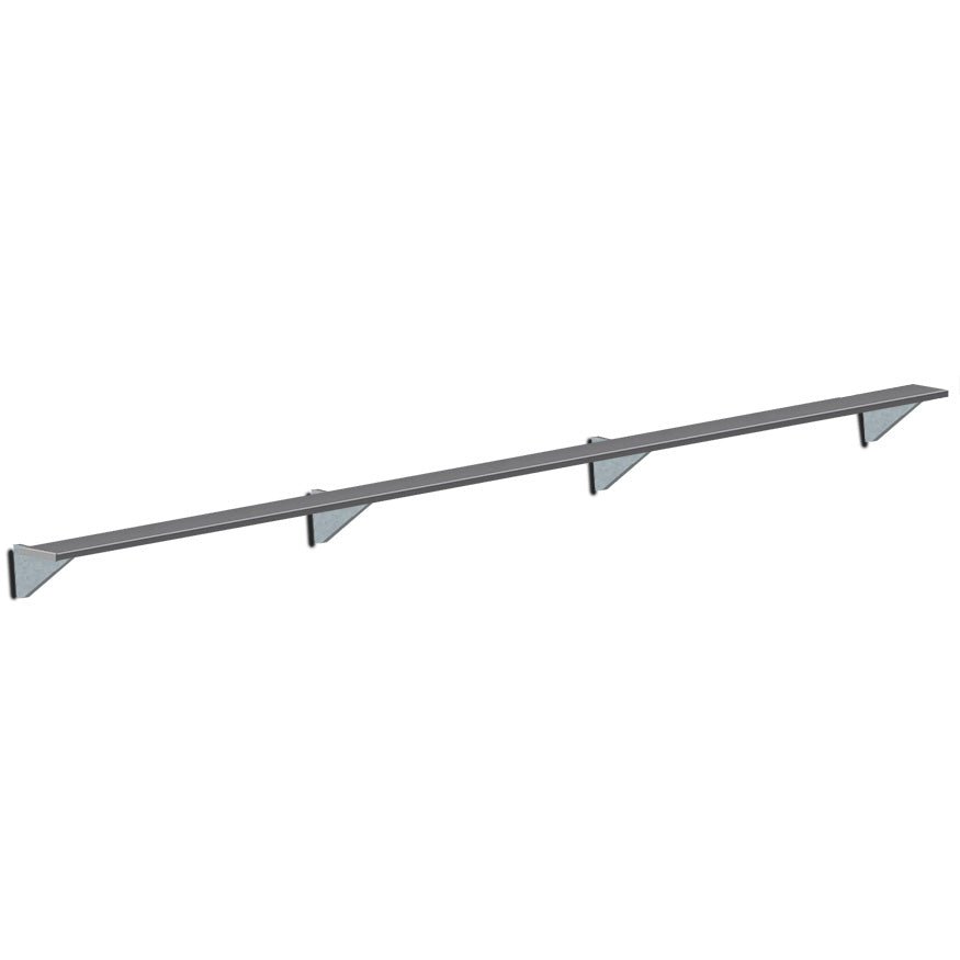 Jaypro Sports Outdoor Player Benches - Player Bench - Wall - Mounted - 21', Powder Coated (PBW - 5PC) - SchoolOutlet
