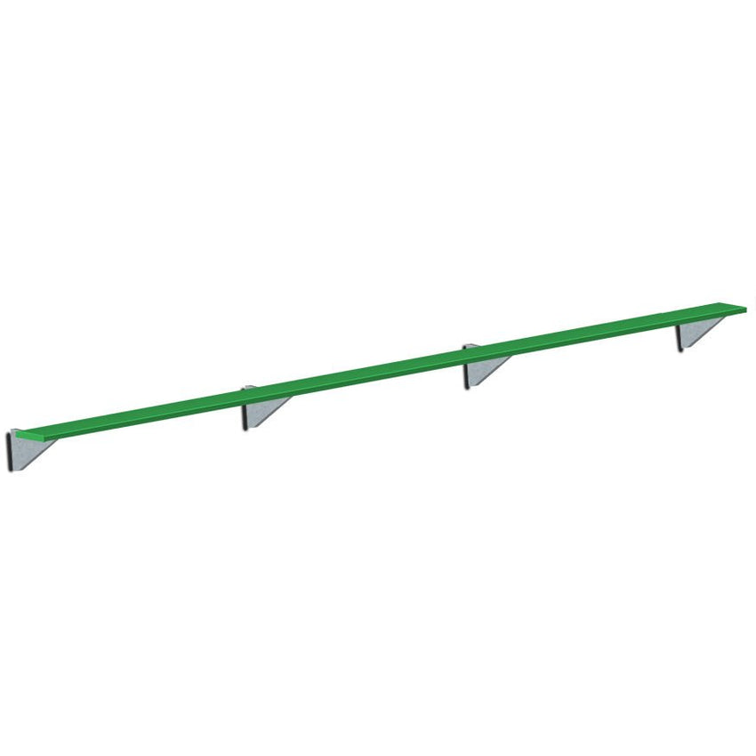 Jaypro Sports Outdoor Player Benches - Player Bench - Wall - Mounted - 21', Powder Coated (PBW - 5PC) - SchoolOutlet
