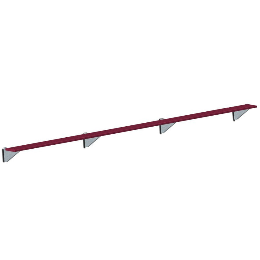 Jaypro Sports Outdoor Player Benches - Player Bench - Wall - Mounted - 21', Powder Coated (PBW - 5PC) - SchoolOutlet