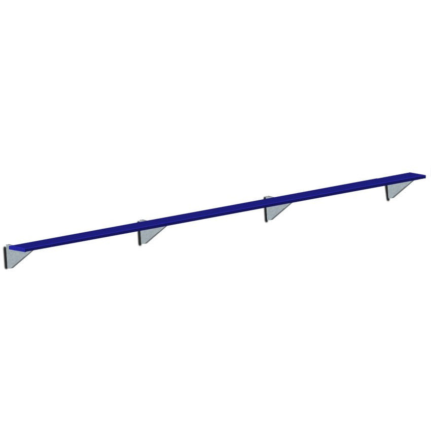 Jaypro Sports Outdoor Player Benches - Player Bench - Wall - Mounted - 21', Powder Coated (PBW - 5PC) - SchoolOutlet