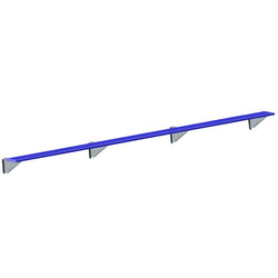 Jaypro Sports Outdoor Player Benches - Player Bench - Wall-Mounted - 21', Powder Coated (PBW-5PC)