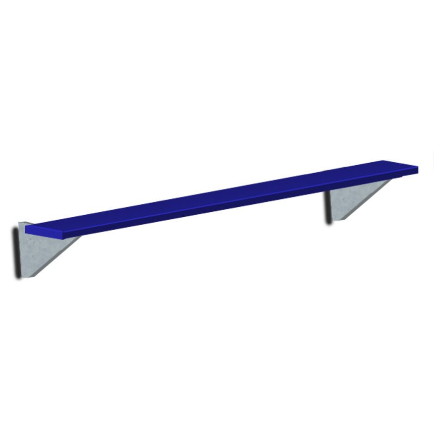 Jaypro Sports Outdoor Player Benches - Player Bench - Wall - Mounted - 7.5', Powder Coated (PBW - 75PC) - SchoolOutlet