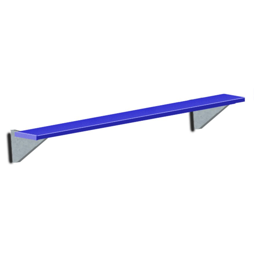 Jaypro Sports Outdoor Player Benches - Player Bench - Wall - Mounted - 7.5', Powder Coated (PBW - 75PC) - SchoolOutlet