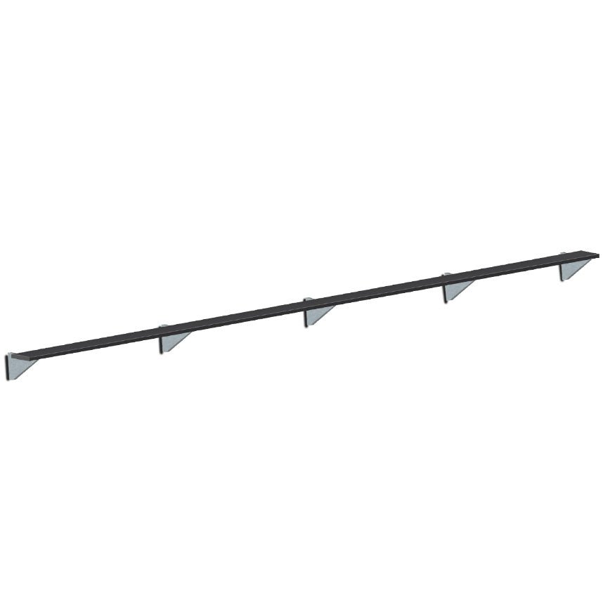 Jaypro Sports Outdoor Player Benches - Player Bench - Wall - Mounted - 27', Powder Coated (PBW - 95PC) - SchoolOutlet