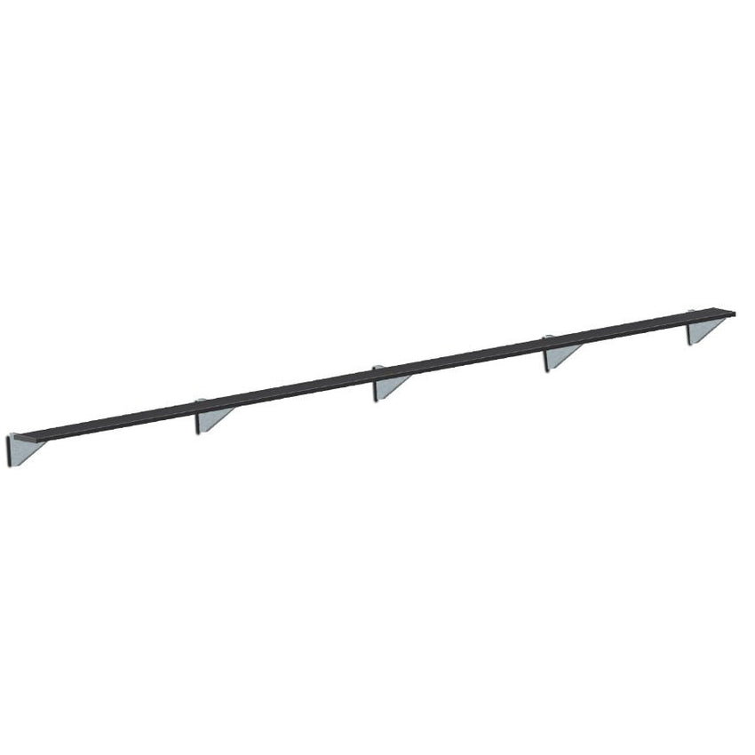 Jaypro Sports Outdoor Player Benches - Player Bench - Wall - Mounted - 27', Powder Coated (PBW - 95PC) - SchoolOutlet