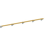 Jaypro Sports Outdoor Player Benches - Player Bench - Wall - Mounted - 27', Powder Coated (PBW - 95PC) - SchoolOutlet