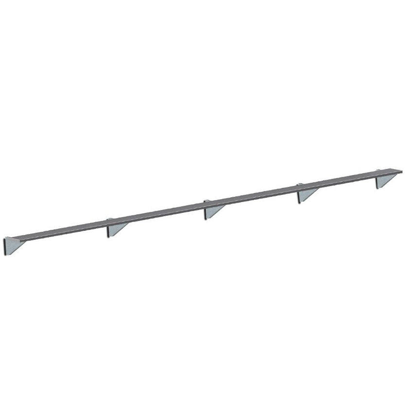 Jaypro Sports Outdoor Player Benches - Player Bench - Wall - Mounted - 27', Powder Coated (PBW - 95PC) - SchoolOutlet